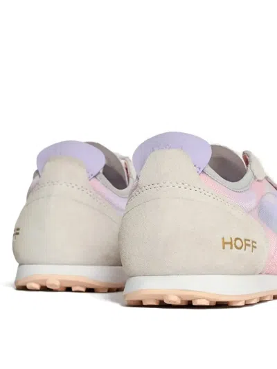Hoff Mesh-panel Suede Sneakers In Purple