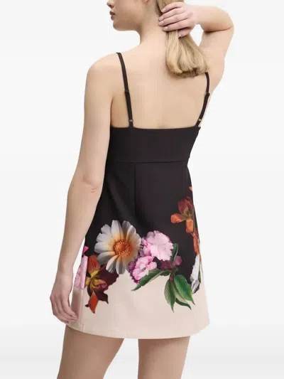 Desigual Placement Print Body-con Minidress In Black