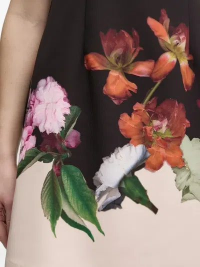 Desigual Placement Print Body-con Minidress In Black