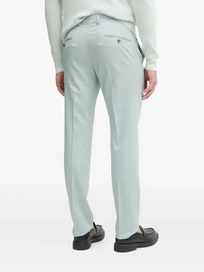 Joop Blayr Plain-front Trousers In Blue