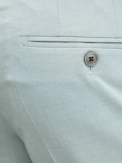 Joop Blayr Plain-front Trousers In Blue