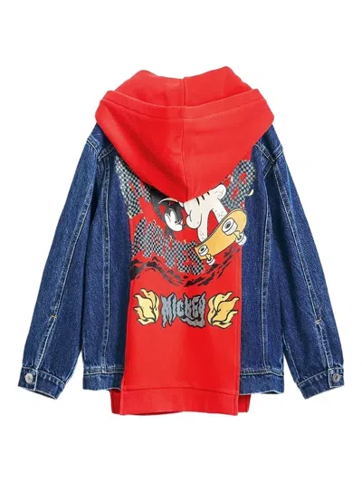 Desigual X Mickey Mouse™ Denim Jacket In Red