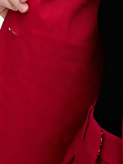 Theory Button-fastening Flap-pocket Jacket In Burgundy