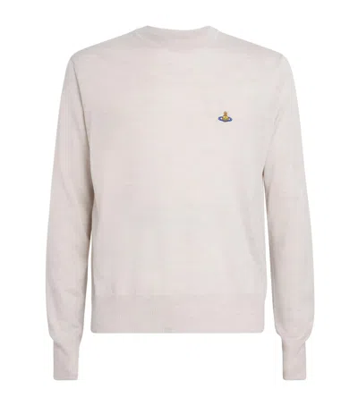 Vivienne Westwood Off-white Alex Round Neck Sweater In Neutral