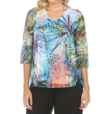 Inoah Pop Of Color Top In Multicolor In Multi