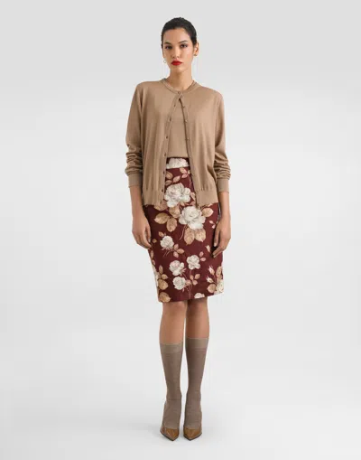 Dolce & Gabbana Cashmere Cardigan In Multi