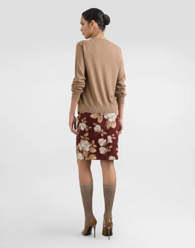 Dolce & Gabbana Cashmere Cardigan In Multi