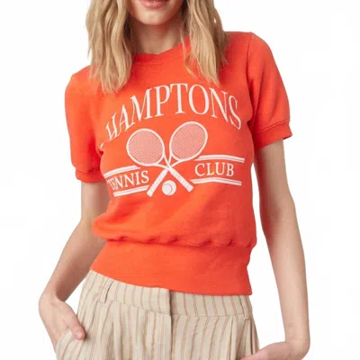 Project Social T Hamptons Pullover Tee In Fiesta Red In Orange