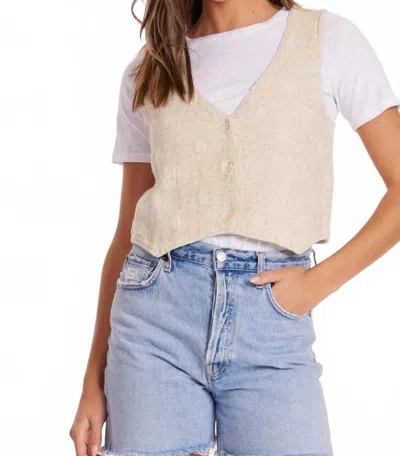 Mod-o-doc Button-front Vest In Natural In Neutral