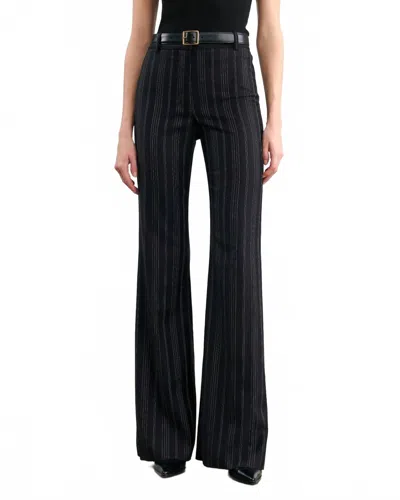 Nili Lotan Effy Pant In Black Pin Stripe In Multi