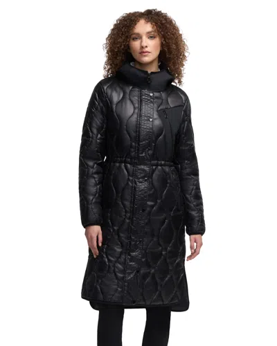 Pajar Sterling Onion Quilted Longline Anorak In Black