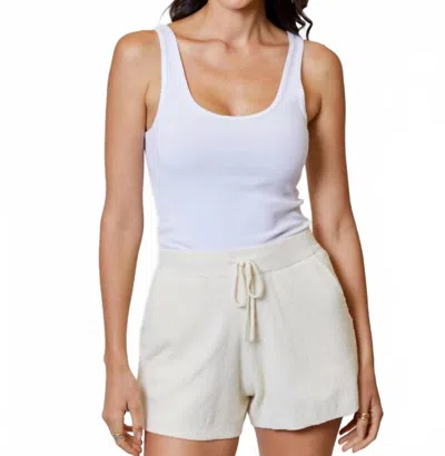 Dh New York Cecil Relaxed Fit Shorts In Whipped Cream In White