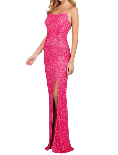 Scala Long Gown In Coral In Pink