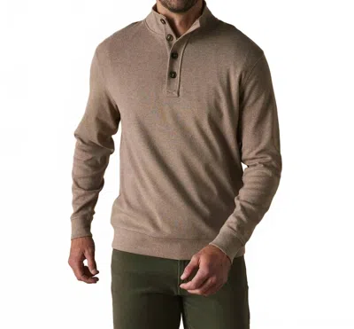 The Normal Brand Puremeso Button Popover Top In Taupe In Gray