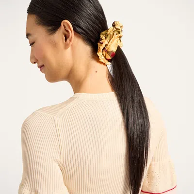 La Doublej Scrunchie Set In Brown