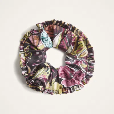 La Doublej Scrunchie Set In Brown