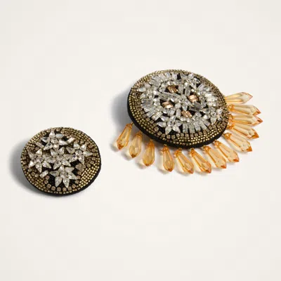 La Doublej Set Of 2 Pins In White