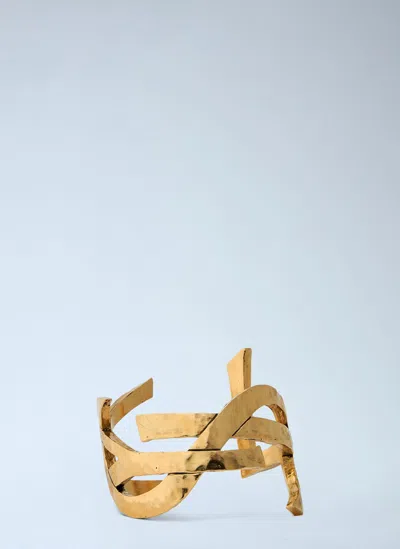 Saint Laurent Cassandre Bracelet In Gold