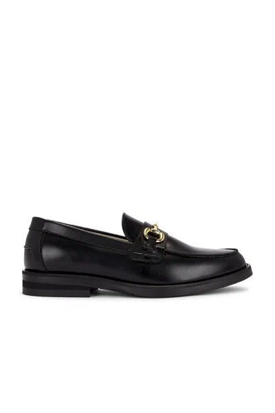Duke & Dexter Wilde Leather Loafers In Black