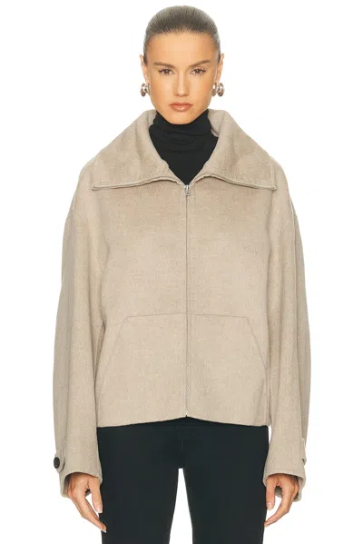 Acne Studios Olemmy Cashmere Jacket In Brown