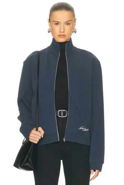 Acne Studios Zip Sweatshirt In Blue