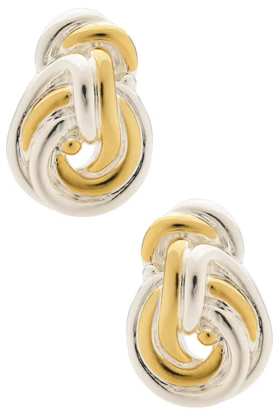 Julietta Knot Earrings In Gold