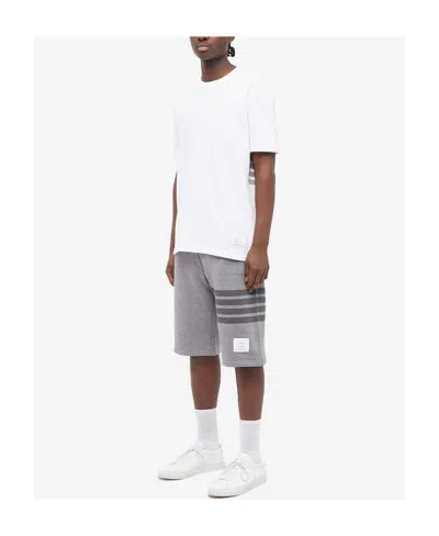 Thom Browne Classic Loopback 4-bar Sweatshorts In Gray