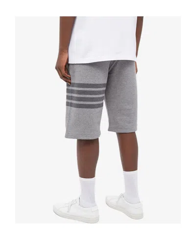 Thom Browne Classic Loopback 4-bar Sweatshorts In Gray