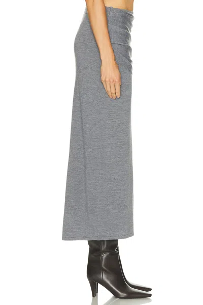 Staud Elastic Waist Skirt In Gray