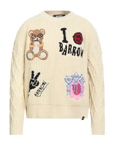 Barrow Man Sweater Cream Size L Polyacrylic, Wool, Alpaca Wool In Neutral