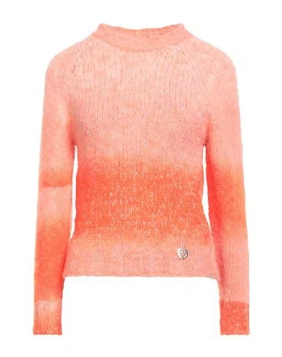 Gaelle Paris Gaëlle Paris Woman Sweater Salmon Pink Size 3 Acrylic, Polyamide, Wool, Polyester In Multi