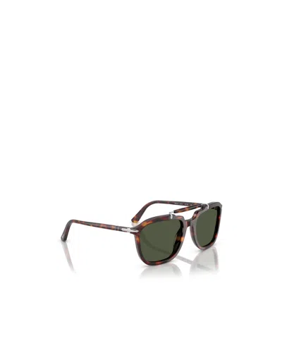 Persol Rectangular Frame Sunglasses For Men In Brown