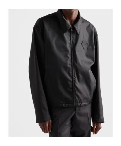 Prada Re-nylon Jacket In Black
