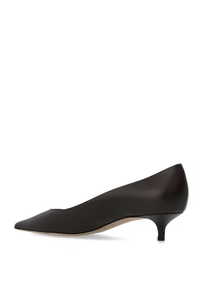 Jimmy Choo Amelia Pointed Toe Kitten Heel Pump In Brown