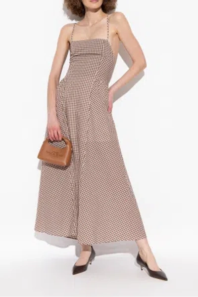 Jimmy Choo Amelia Pointed Toe Kitten Heel Pump In Brown