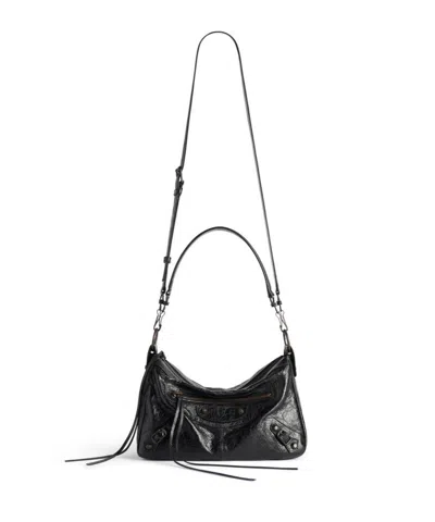 Balenciaga Small Le City Moto In Black
