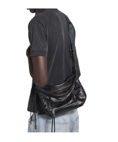 Balenciaga Small Le City Moto In Black