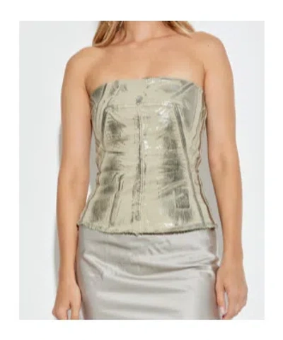 Rick Owens Drkshdw The Ribbed Elastic Jacquard Weave Belt Harmoniously Hugs The Waist And Features A Delicate Asymmetri In Silver