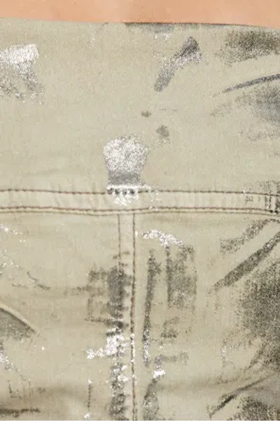 Rick Owens Drkshdw The Ribbed Elastic Jacquard Weave Belt Harmoniously Hugs The Waist And Features A Delicate Asymmetri In Silver