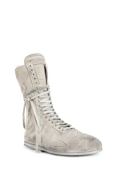 Ann Demeulemeester Palne Soft High-top Boxing Sneakers In Gray