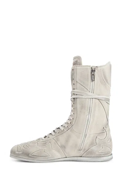 Ann Demeulemeester Palne Soft High-top Boxing Sneakers In Gray