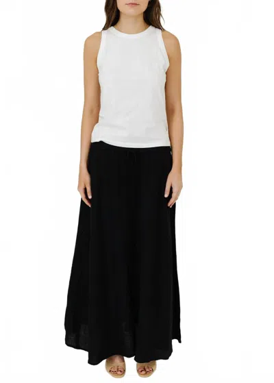 Velvet By Graham & Spencer Memphis Maxi Skirt In Black In Black