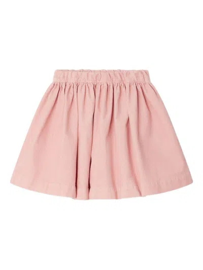 Bonpoint Elastic-waist Corduroy Skirt In Pink