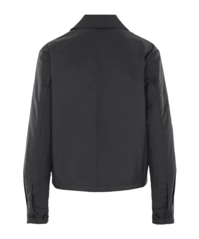 Aspesi Button-fastening Patch-pocket Jacket In Black