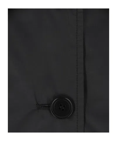 Aspesi Button-fastening Patch-pocket Jacket In Black