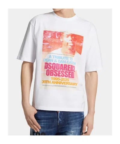 Dsquared2 Dsquared White Cotton T-shirt In White