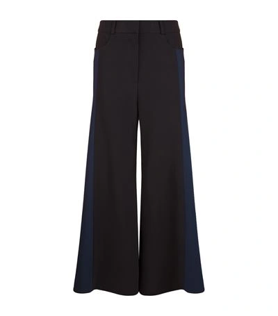 Shop Peter Pilotto Cady Contrast Flare Trousers