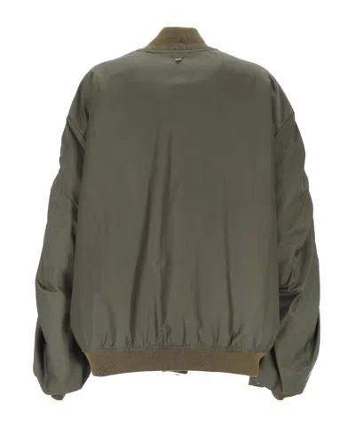 Aniye By Zippered Long-sleeved Casual Jacket In Green