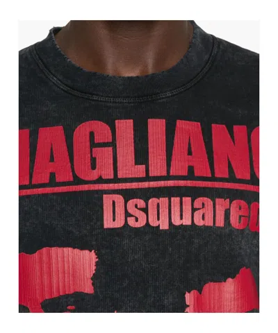 Dsquared2 Dsquared Slated Cotton Dsquared X Magliano Sweatshirt In Black