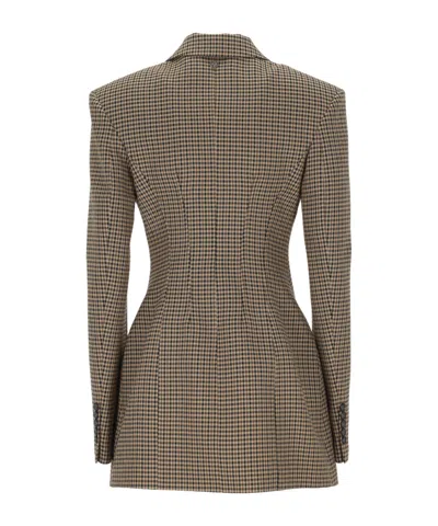 Aniye By Check Pattern Blazer In Brown